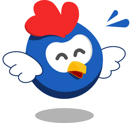 Blu, the BlablaFrench rooster